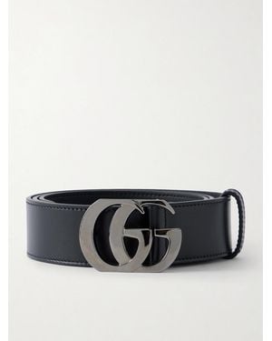 Gucci 3.5Cm Marmont Leather Belt - Black