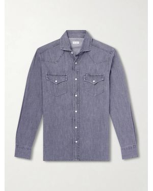 Brunello Cucinelli Denim Shirt - Blue