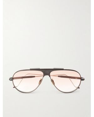 Jacques Marie Mage Kyosho Daido Aviator-Style Beta Titanium Sunglasses - Natural