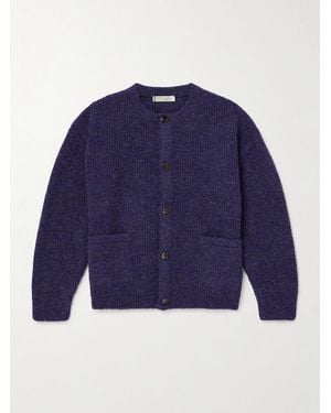 FRIZMWORKS Brushed-Knit Cardigan - Blu