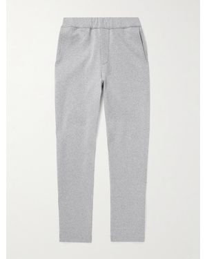 Hanro Smartwear Tapered Organic Cotton-Blend Jersey Joggers - Grey