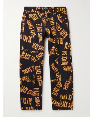 Liberal Youth Ministry Straight-Leg Printed Jeans - Blue