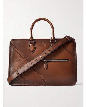 Berluti Un Jour Mini Scritto Leather Briefcase - Brown