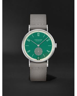Nomos Orologio a carica manuale 37,5 mm in acciaio inossidabile Tangente 38 Date Schlossgrün Limited Edition - Verde
