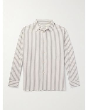 A Kind Of Guise Striped Cotton-Poplin Shirt - White