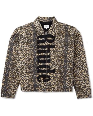 Rhude Logo-appliquéd Leopard-print Cotton-twill Bomber Jacket - Multicolor