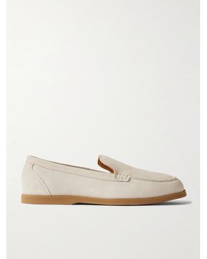 MR P. Suede Loafers - White