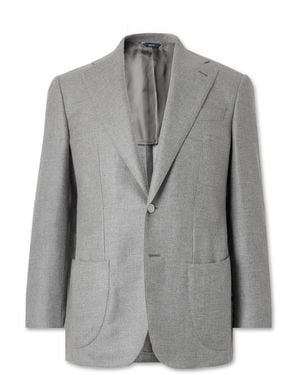 Thom Sweeney Wool-Twill Blazer - Gray