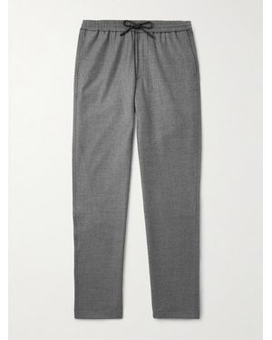 Sease Mindset Straight-Leg Stretch Virgin Wool-Flannel Trousers - Grey