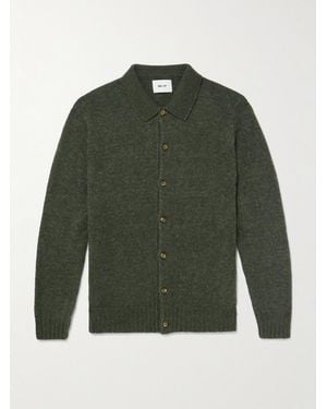 NN07 Lee 6598 Merino Wool-blend Cardigan - Green