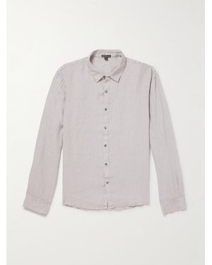 James Perse Garment-Dyed Linen Shirt - White