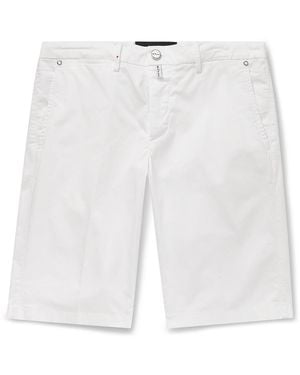 Kiton Slim-Fit Stretch-Cotton Shorts - White