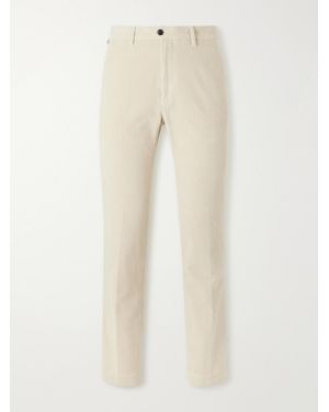 Slowear Straight-Leg Cotton-Blend Corduroy Trousers - Natural