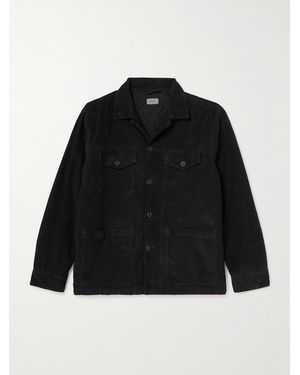 Hartford Jeff Cotton-Corduroy Overshirt - Black