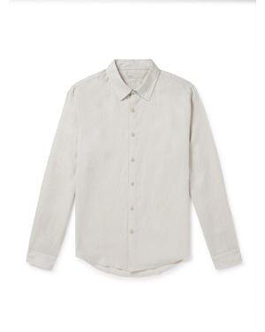 Onia Air Spread-Collar Linen And Lyocell-Blend Shirt - White