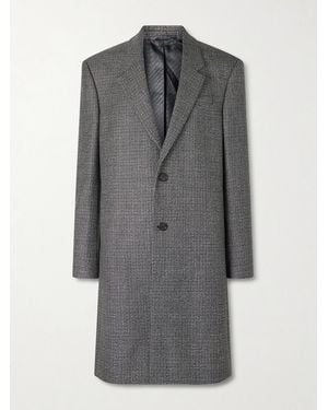 Acne Studios Otam Houndstooth Wool Coat - Grigio