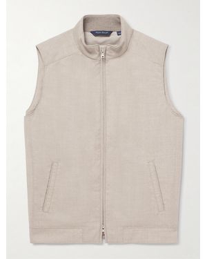Peter Millar Excursionist Lite Padded Wool Gilet - Natural