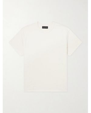 Les Tien Inside Out Lightweight Combed Cotton-Jersey T-Shirt - Natural