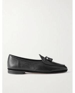 Rubinacci Marphy Tasselled Full-Grain Leather Loafers - Schwarz