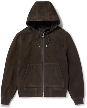 MR P. Suede Hoodie - Brown