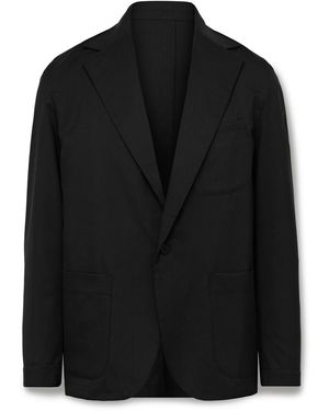 STÒFFA Unstructured Wool-crepe Blazer - Black