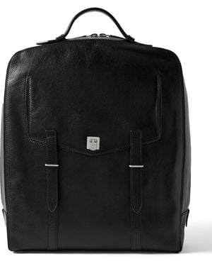 Metier Rider Full-Grain Leather Backpack - Black