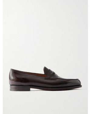 John Lobb Lopez Loafers aus Leder mit Verzierung - Braun