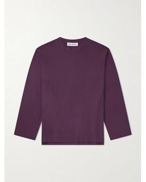 Our Legacy Box Cotton-Jersey T-Shirt - Purple
