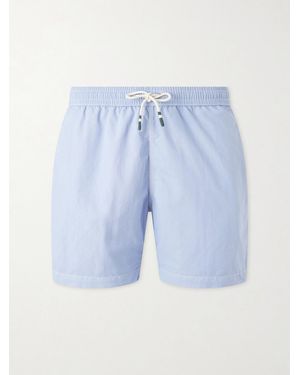 Hartford Slim-Fit Mid-Length Swim Shorts - Blue