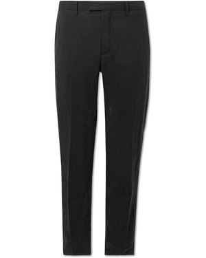 MR P. Phillip Slim-Fit Linen Suit Pants - Black