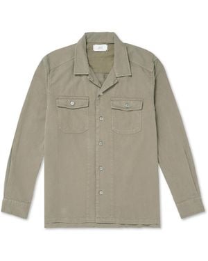 MR P. Cotton And Cashmere-Blend Corduroy Overshirt - Natural