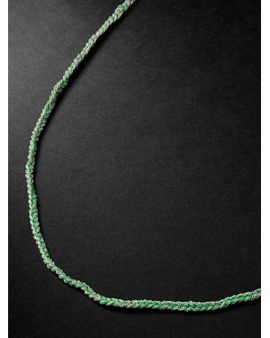 Carolina Bucci Money Lucky And Silk Necklace - Black