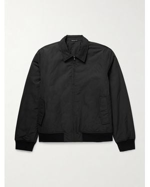 James Perse Padded Recycled-twill Bomber Jacket - Black