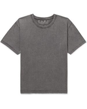 mfpen New Garment-Dyed Brushed Organic Cotton-Jersey T-Shirt - Gray