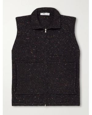 Inis Meáin Lifeline Wool And Cashmere-Blend Gilet - Black
