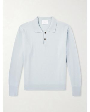 Ssstein Merino Wool Polo Shirt - Blue