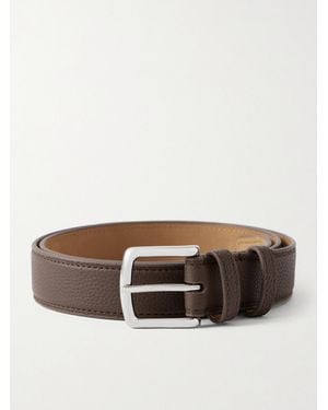 George Cleverley 3Cm Full-Grain Leather Belt - Brown