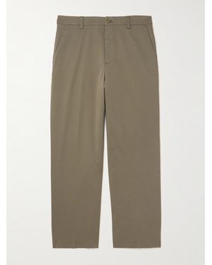 NN07 Paw 1804 Straight-leg Organic Cotton-blend Trousers - Natural
