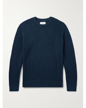 NN07 Kevin 6600 Ribbed Organic Cotton Jumper - Blue