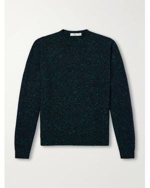 Inis Meáin Merino Wool And Cashmere-Blend Jumper - Blue