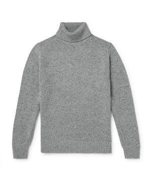 Hartford Donegal Wool-Blend Rollneck Sweater - Gray