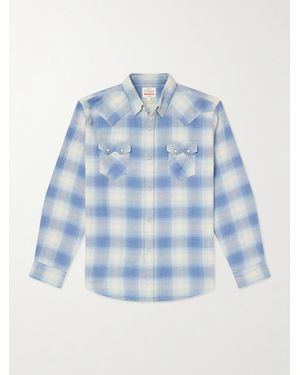 Fortela Josh Checked Cotton Shirt - Blue