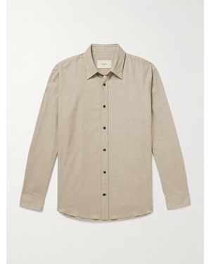 James Purdey & Sons Herringbone Cotton-Flannel Shirt - Natural