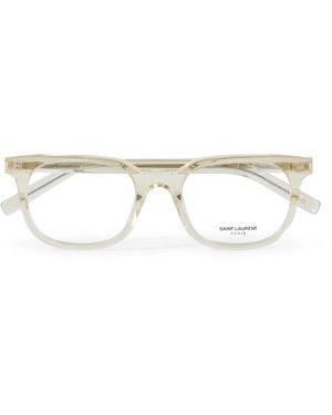 Saint Laurent Round-Frame Acetate Optical Glasses - White