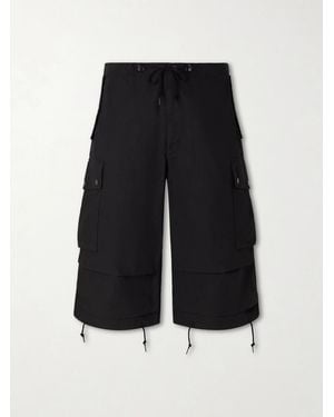Needles Field Straight-Leg Cotton-Ripstop Shorts - Black