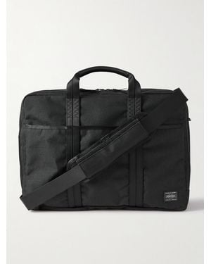 Porter-Yoshida and Co Hybrid 3Way Convertible Cordura Nylon Briefcase - Black