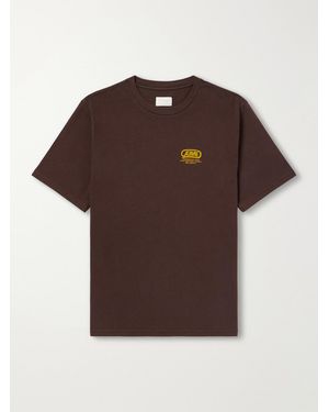 Aimé Leon Dore Cycle Classic Logo-Print Cotton-Jersey T-Shirt - Brown