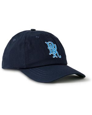 Corridor NYC Bk Embroidered Cotton-Blend Twill Baseball Cap - Blue