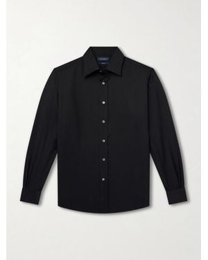 Thom Sweeney Wool Shirt - Blue