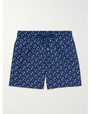 Vilebrequin Moorea Straight-Leg Mid-Length Printed Swim Shorts - Blue